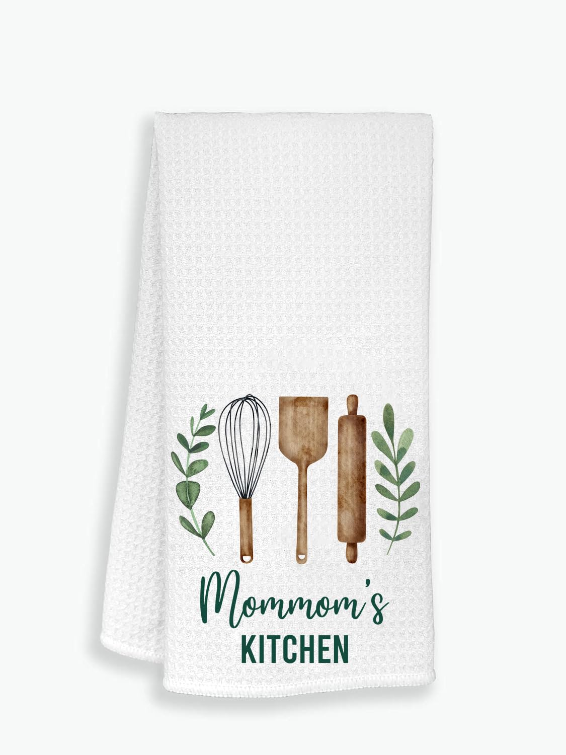 Mommom's Kitchen Towel - Tea Towel Kitchen Decor - Mommom's Kitchen Soft And Absorbent Kitchen Tea Towel - Decorations House Towel - Dish Towel Gift For Mother's Day - Birthday - Holiday