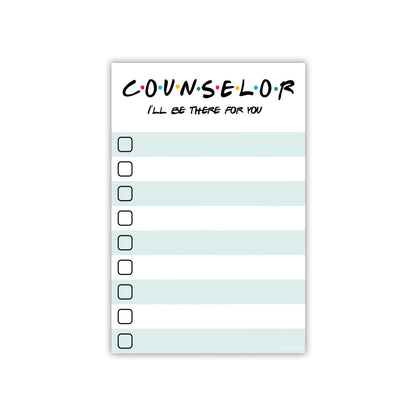 DAILY RITMO Counselor Gift - I'll Be There for You Sticky Notes | Psychologist & Mental Health Therapist List Notepad | School Counselor Appreciation Bulk Gifts for Women