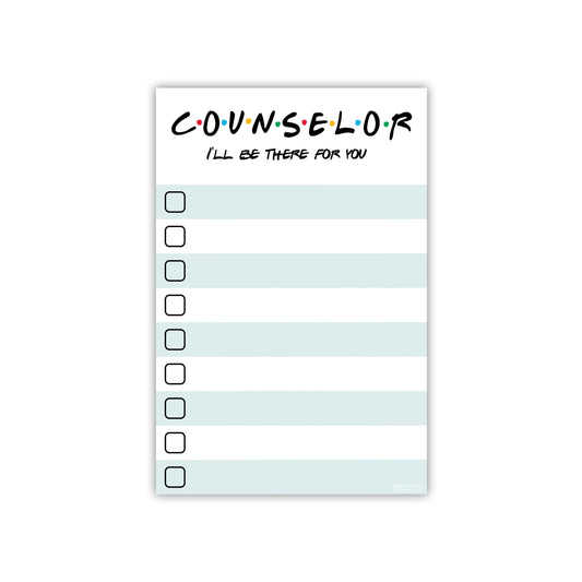 DAILY RITMO Counselor Gift - I'll Be There for You Sticky Notes | Psychologist & Mental Health Therapist List Notepad | School Counselor Appreciation Bulk Gifts for Women