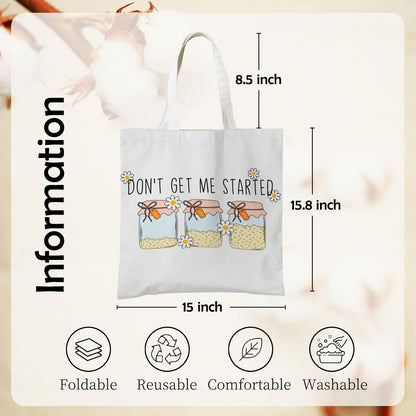 Sourdough Baking Tote Bag, Funny Bread Baker Gifts Canvas Tote Bags, Reusable Grocery Shopping Bag