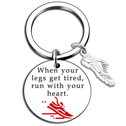 Track and Field Gifts for Runners Keychain Running Accessories for Men Cross Country Gift Running Gifts for Runners