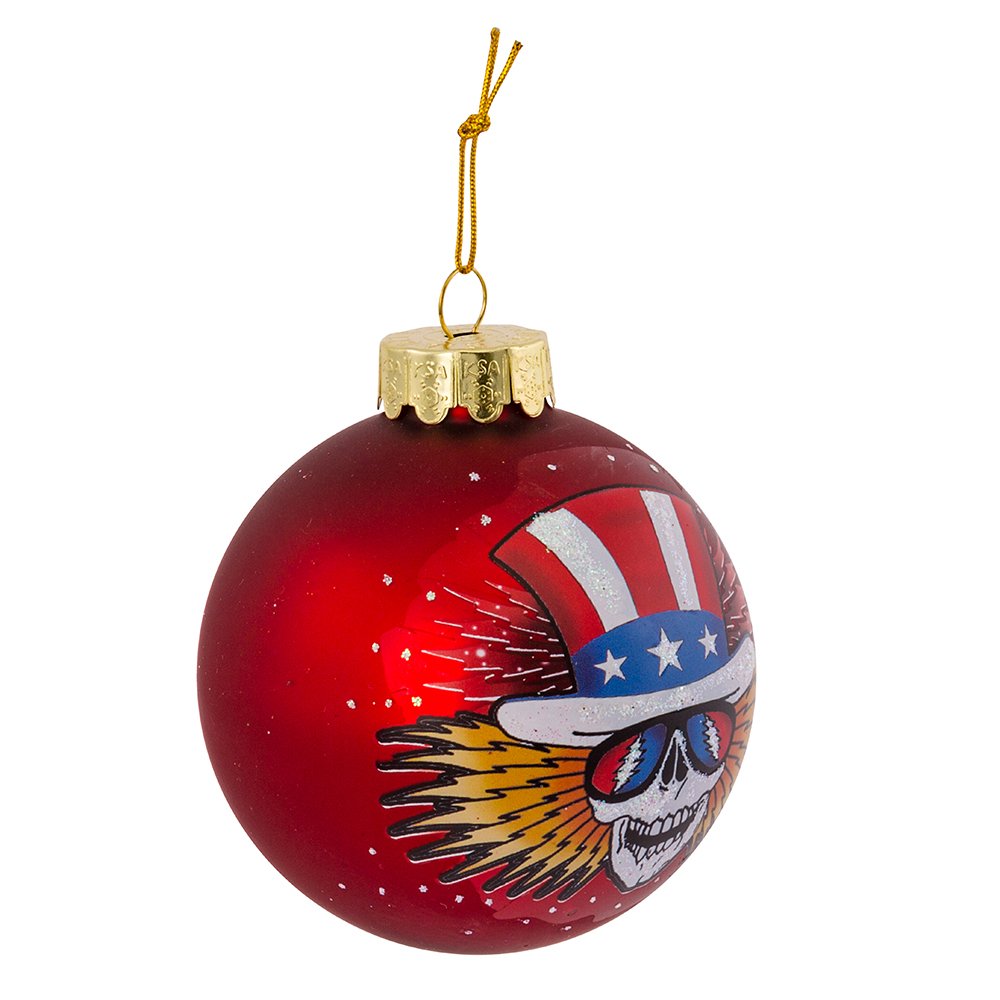 Kurt Adler GD4171 80mm Grateful Dead Glass Ball