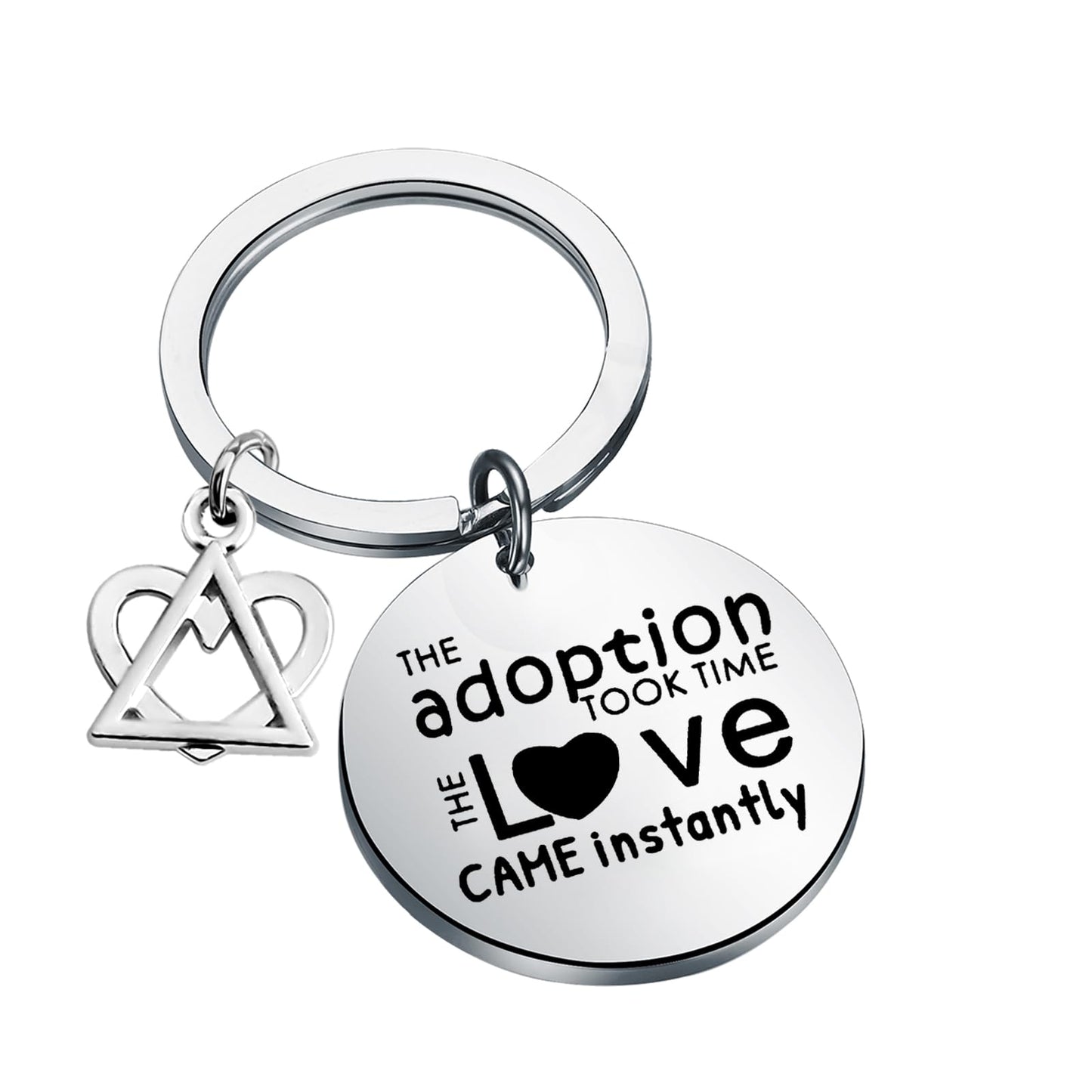 TGBJE Adoption Symbol Charm Keychain Gotcha Day Keychain Adoption Gifts Adoptive Mom Jewelry Foster Parent Thank You Gift