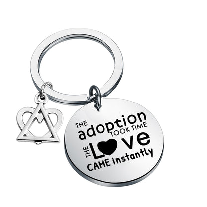 TGBJE Adoption Symbol Charm Keychain Gotcha Day Keychain Adoption Gifts Adoptive Mom Jewelry Foster Parent Thank You Gift