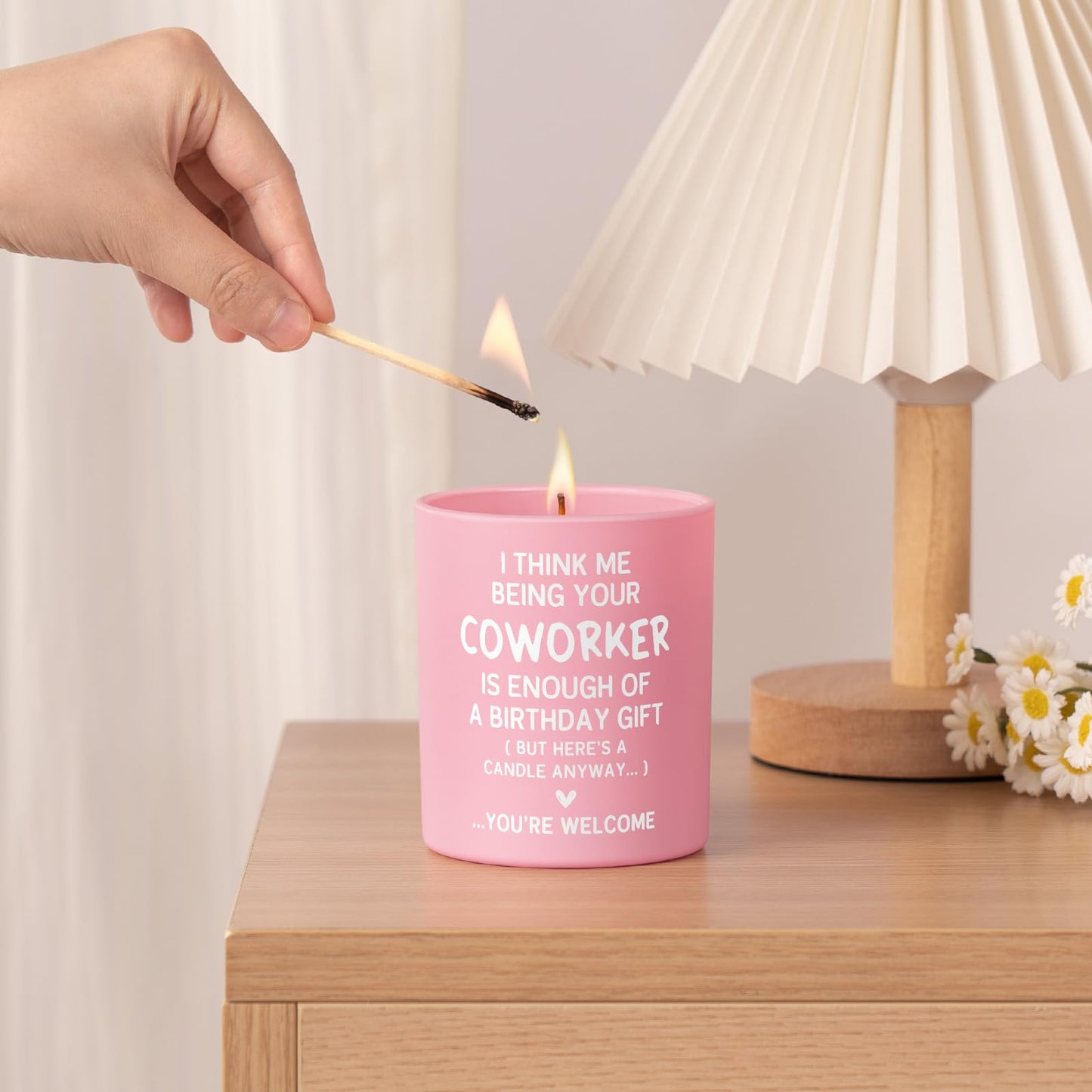 Coworker Birthday Gifts for Women, Funny Coworkers Candle 10Oz, Best Birthday Gift for Coworker Female, Work Besties, Cute Handmade Soy Wax Scented Candles