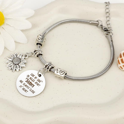 Sister Birthday Gifts Christmas Mothers Day Sisters Graduation Valentines Bracelet Sunflower,Butterfly,Elephant
