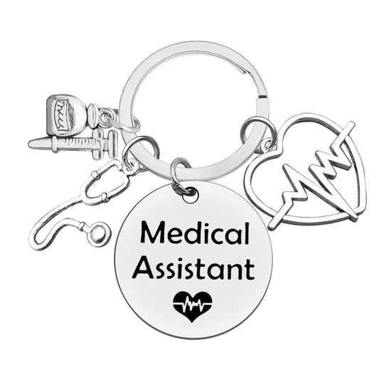 Xiahuyu Medical Assistant Gifts Medical Assistant Keychain MA Medical Assistant Graduation Gifts MA Student Gift Medical Assistant Appreciation Christmas Birthday Gift