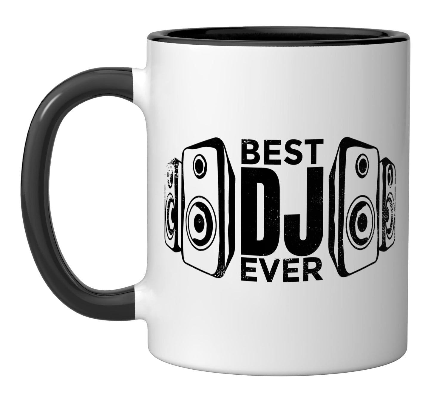 Best DJ Ever Ceramic Mug, Black/White