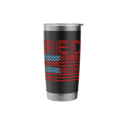Red Friday Remember Everyone Deployed Deployment Gifts Stainless Steel Insulated Tumbler