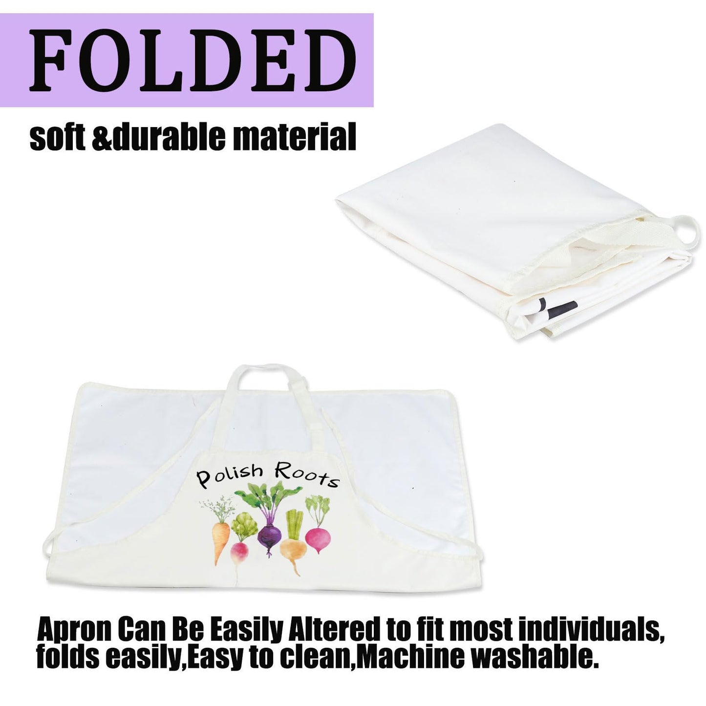 CENWA Polish Roots Adjustable Apron With Pocket Polish Gift Garden Pun Gift Polish Heritage Gift