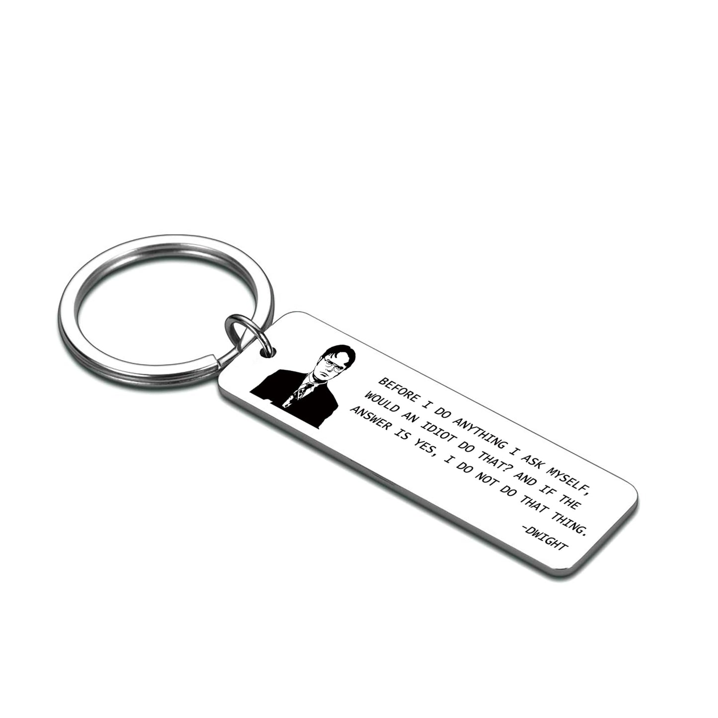 The Office Merchandise Quote Keychain, The Office Funny Gifts for Adults Thanksgiving Day Birthday Gifts