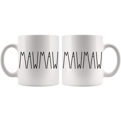 Mawmaw Coffee Mug - Christmas, Birthday, Mother's Day/Father's Day Gift for the Best Mawmaw Ever - 11oz Family Cup