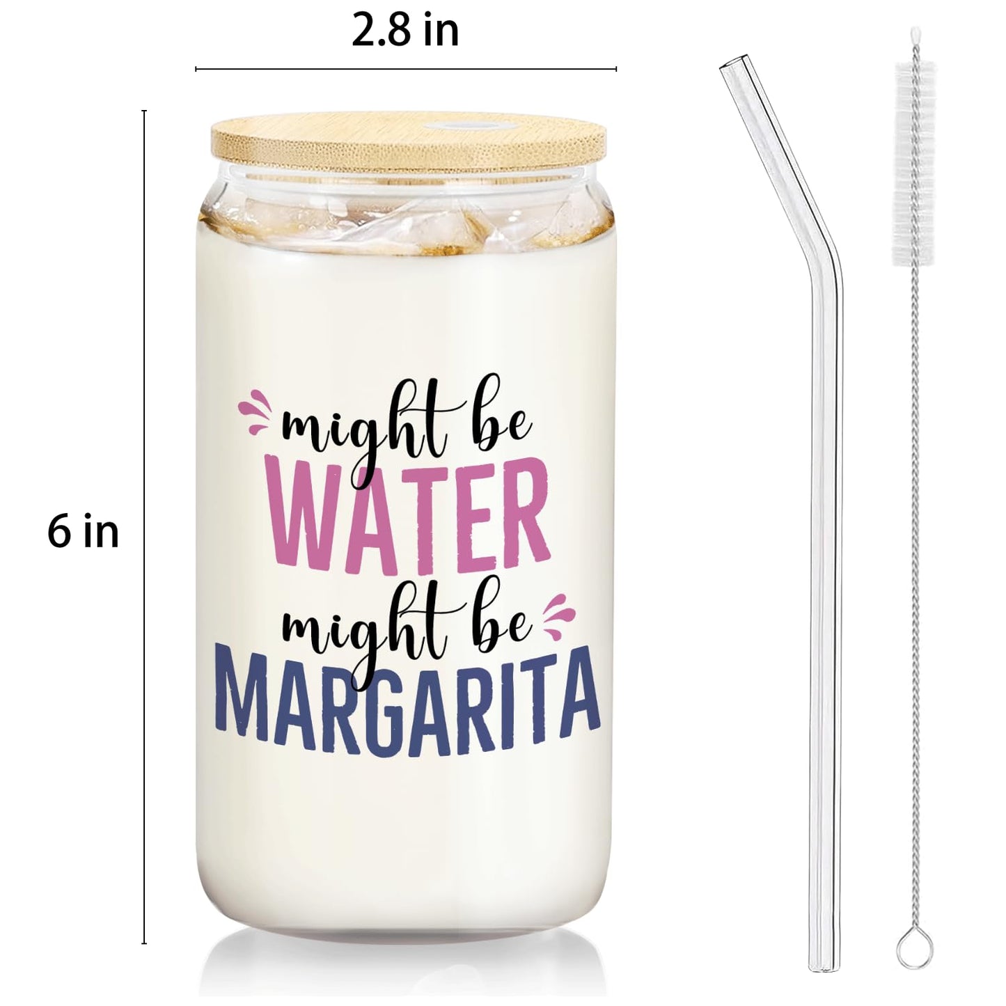 margarita glasses cup Gifts for Cocktail Lovers, Funny Might Be Margarita Tumbler Gifts For Women 14oz,Tequila Lime drinking jar for Cocktail Lovers