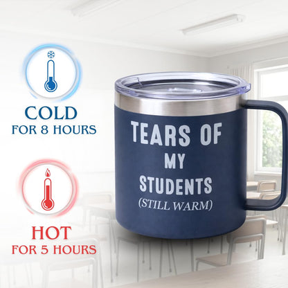 Teacher Appreciation Gifts for Men, Funny Male Teacher Appreciation Gifts, 14oz Coffee Mug Tumbler with Handle, Cool Teacher Gifts for Men for Teacher Appreciation Week Birthday Christmas