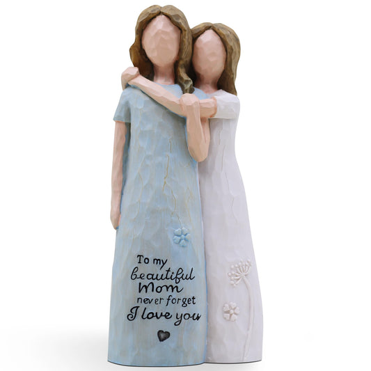 Birthday Gifts for Mom, Valentines Day Gifts for Mom, Mother of The Bride Gift, Sculpted Hand-Painted Figurine