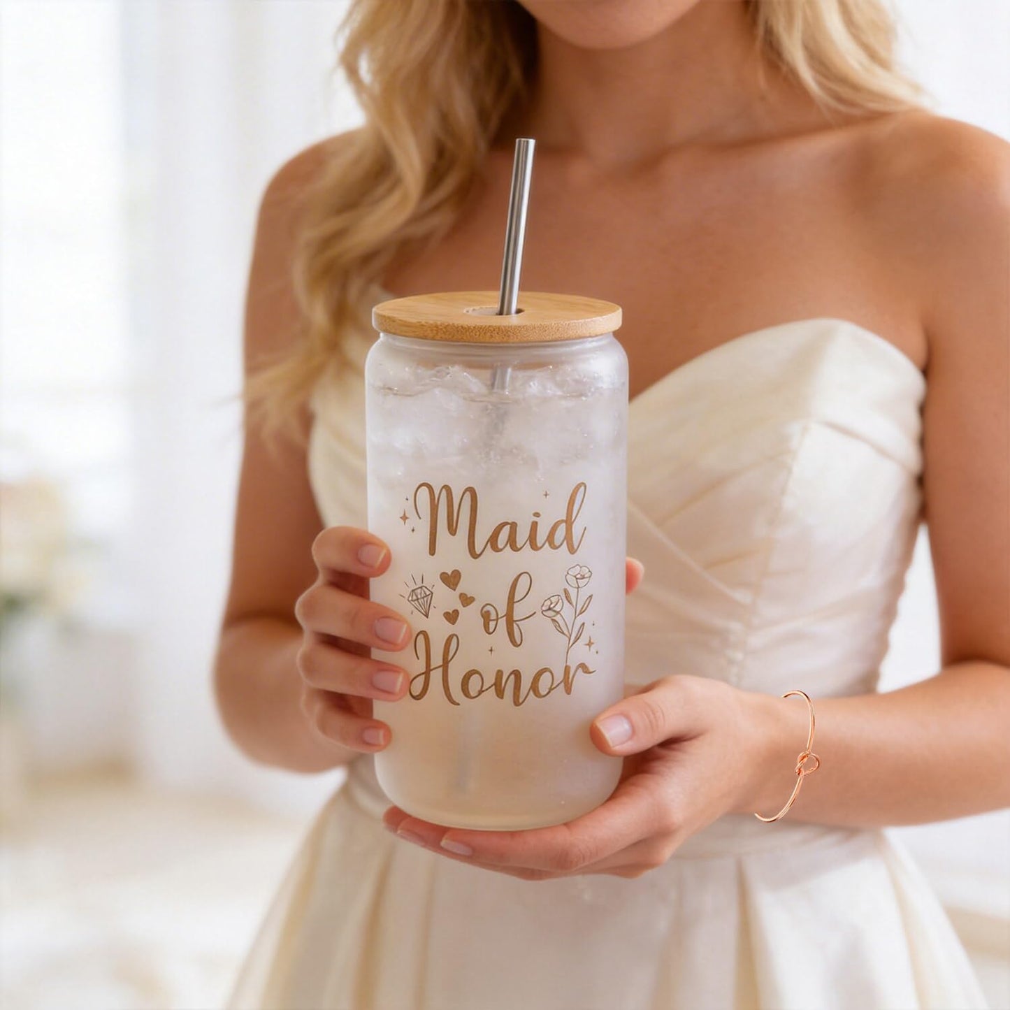 Ithmahco 15 PCS Maid of Honor Proposal Gifts, Will You Be My Maid of Honor Gifts from the Bride, Bridal Shower & Pre Wedding Spa Self Care Gift Box Set