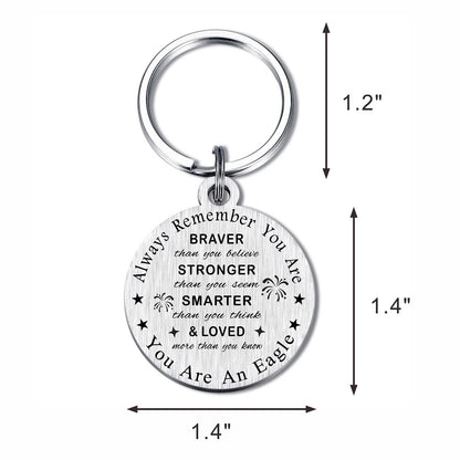 SOUSYOKYO American Eagle Gifts, Eagel Keychain, Eagles Gifts for Men Women Teenage Boys Girl, Eagles Scout Stuff Keepsake Decorations