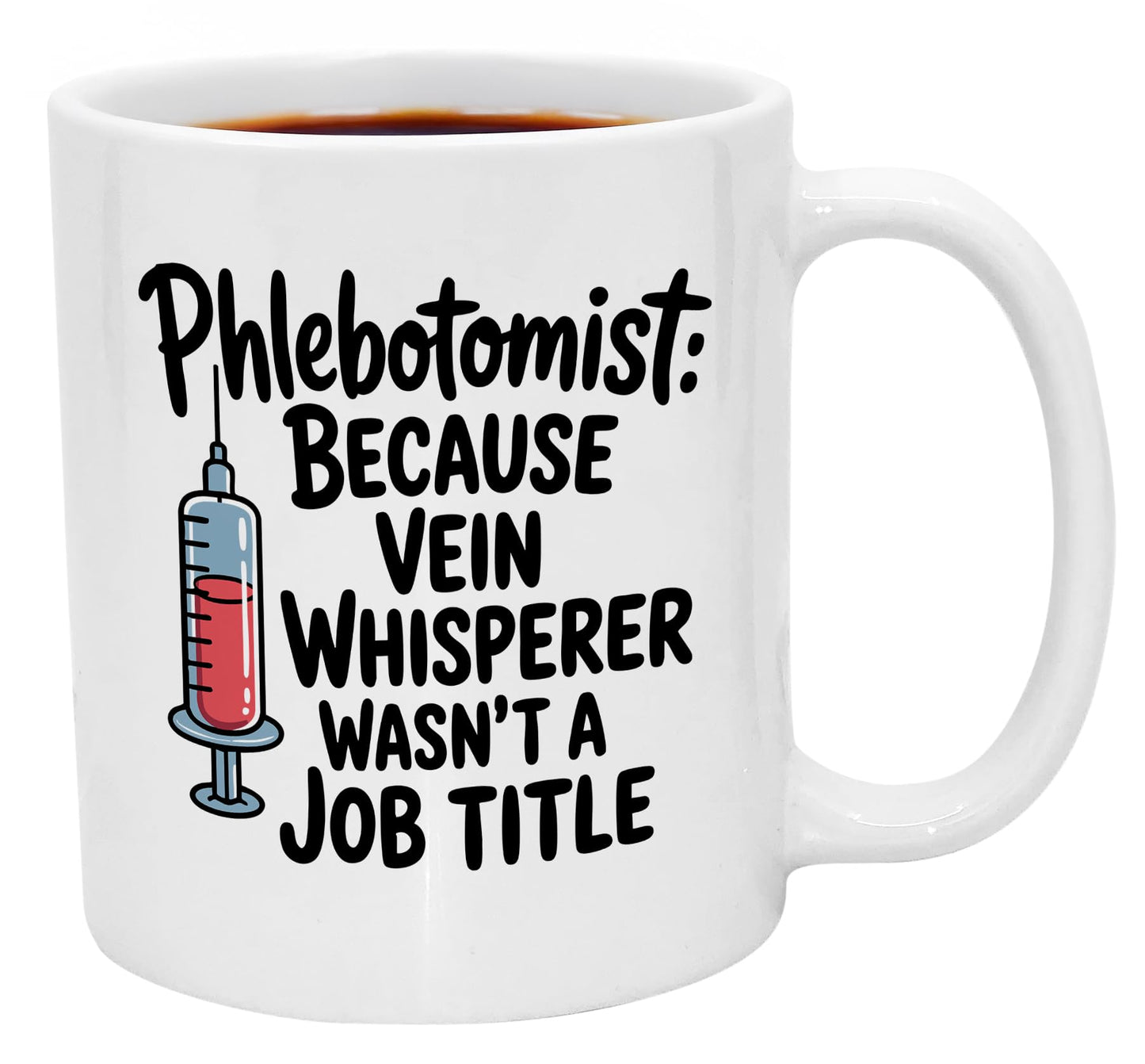 Casitika Phlebotomy Gifts. Funny 11 oz Coffee Mug for Phlebotomists, Ideal for Phlebotomist Gifts, Nurse Graduation, Medical Lab Tech, or Phlebotomy Week Celebrations.