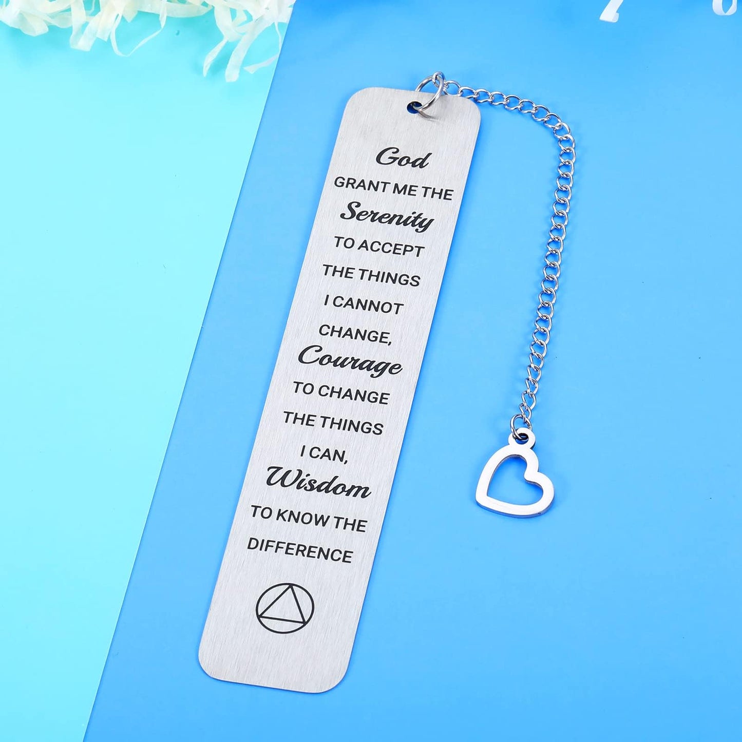 Sobriety Gifts for Women Men Serenity Prayer Gifts Sobriety Recovery AA Gifts Christian Bookmarks Gifts for Women Men Religious Bible Verse Book Markers Serenity Prayer Baptism Gifts for Girls Boys