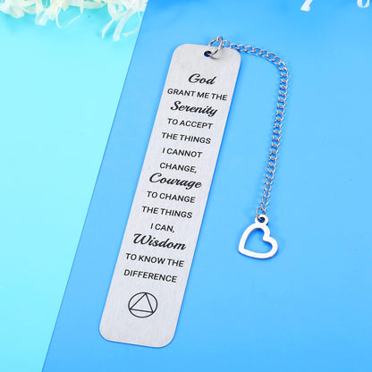 Sobriety Gifts for Women Men Serenity Prayer Gifts Sobriety Recovery AA Gifts Christian Bookmarks Gifts for Women Men Religious Bible Verse Book Markers Serenity Prayer Baptism Gifts for Girls Boys