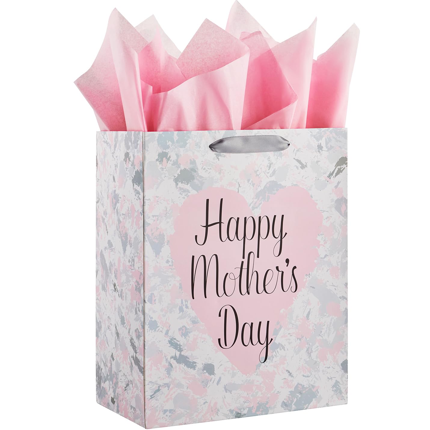 SUNCOLOR 13" Large Gift Bag with Tissue Paper for Mother's Day