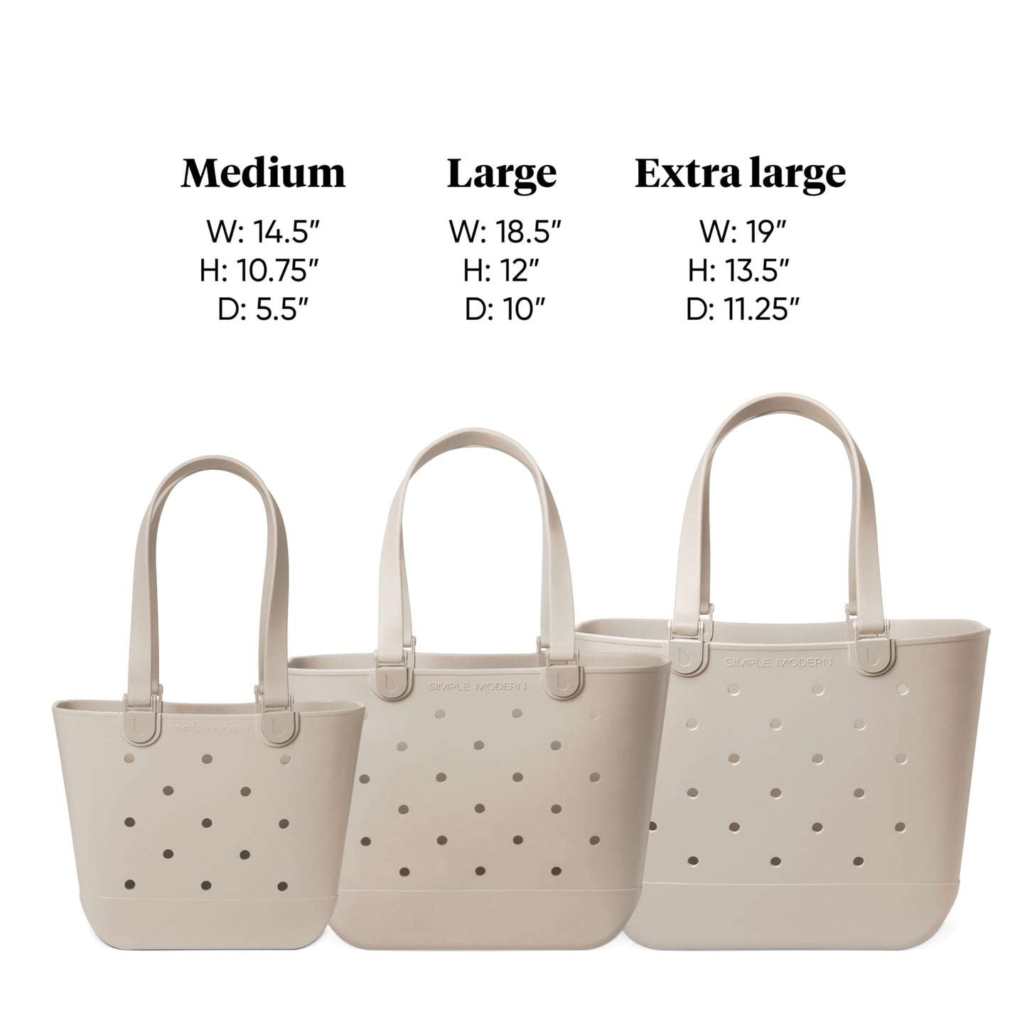 Simple Modern Disney Large Beach Bag | Waterproof Getaway Rubber Tote with Zipper Pocket for Travel, Pool, Boat, Groceries, Sports | Minnie Mouse Ears