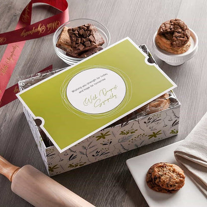 Broadway Basketeers Condolence Sympathy Gift Baskets, Fresh Baked Assorted Brownies & Cookies Gift Box, Individually Wrapped Desserts Care Package for Condolences, Memorial, Remembrance