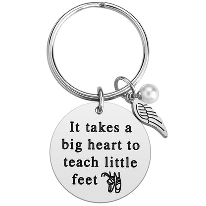 Lcbulu Dance Teacher Appreciation Gifts - Dancer Gifts for Women Ballet Shoe Keychain for Dance Teachers