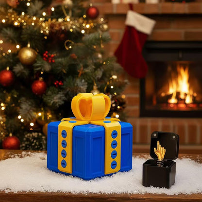 Shelprojsu Funny Valentines Day Gifts/Prank Box with Finger Gift Box/Surprise Box with Finger/Annoying 3D Printed Screw Gifts Boxes Ideal Gift for Lovers Birthday,Christmas,Halloween (Color/J)