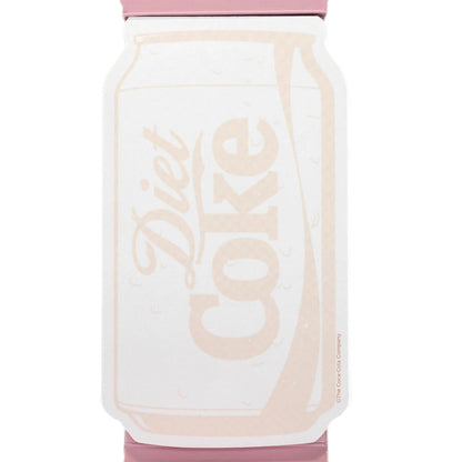 CrownJewlz Coca-Cola Diet Coke Spiral Journal with Folding Pocket Notepad, Bows and Glitter Can Pattern, Pink and Shiny Red Can, Cute Aesthetic for Travel, School, Office, and Daily Writing