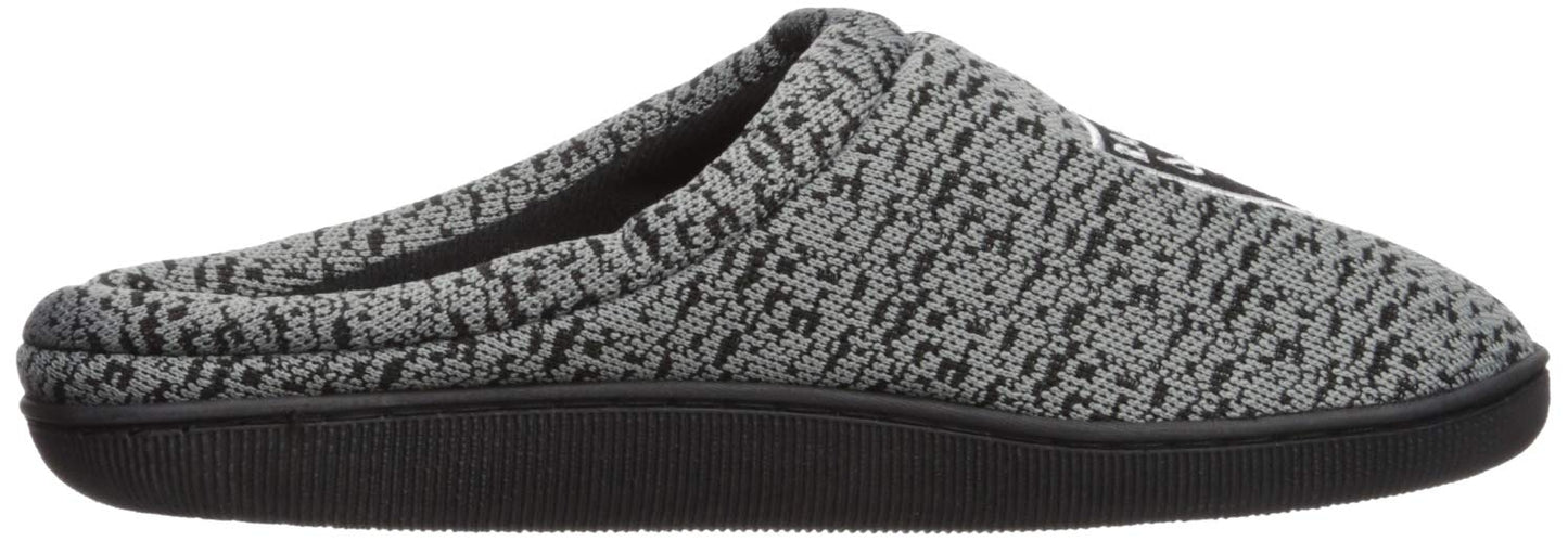 FOCO NFL mens Poly Knit Cup Sole Slipper