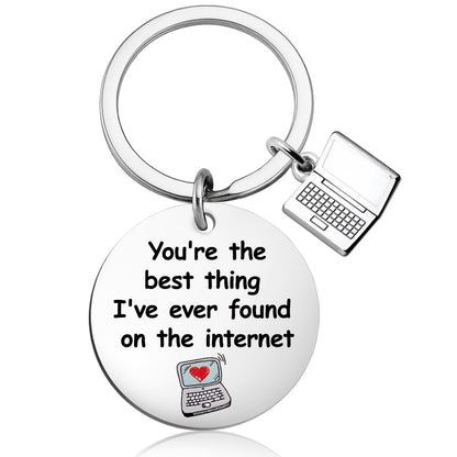Long Distance Relationship Gifts for Men Women Him Her I Love You Gift for Boyfriend Husband Wife Girlfriend Best Thing I Found on The Internet Romantic Gift for Him Her