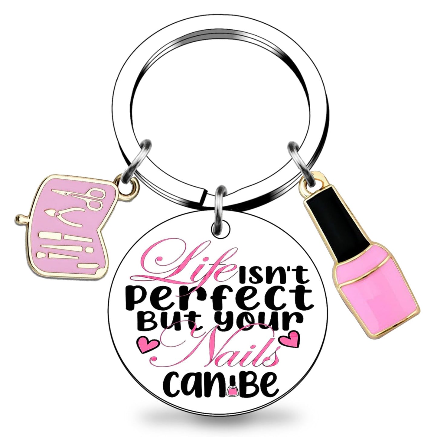 Nail Tech Gifts for Women Manicurist Keychain Nails Techs Artist Salon Gift for Nails Technician Manicurist Nail Tech Decor Gifts for Women Birthday Christmas Gift Ideas