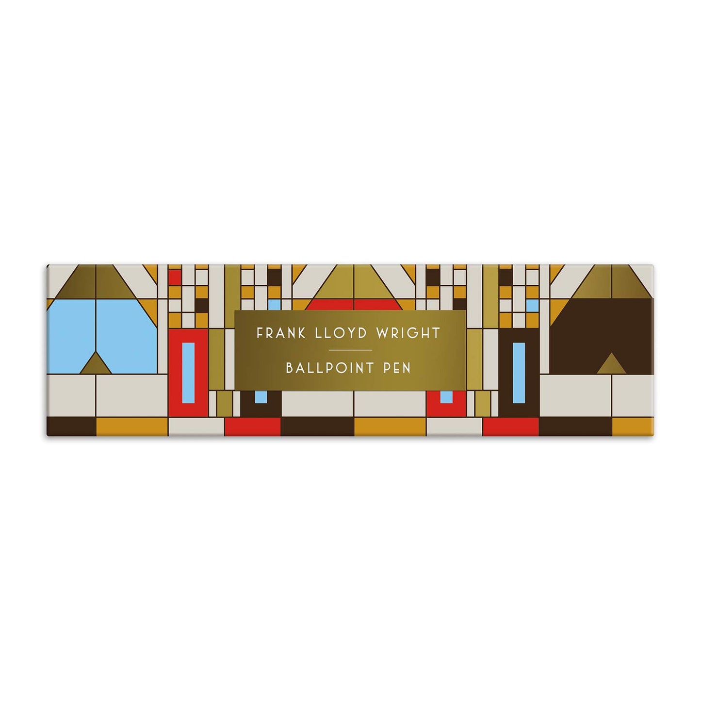 Galison Frank Lloyd Wright Tree of Life Boxed Pen – Includes One Black Ink Ballpoint Pen and Hinged Gift Box, Stylish Writing Pen Featuring Stunning Iconic Artwork, Makes a Great Gift