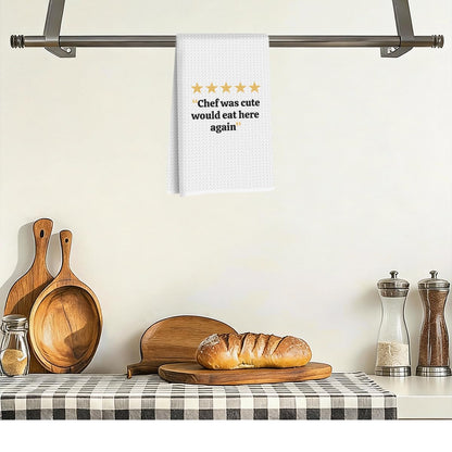 Funny Chefs Kitchen Towels - Chef Gifts, Funny Grilling Cooking Dish Towels, Tea Towel for Kitchen Decorative, Gifts for Chefs, Hand Cloth Tea Towel（14×24 Inch）