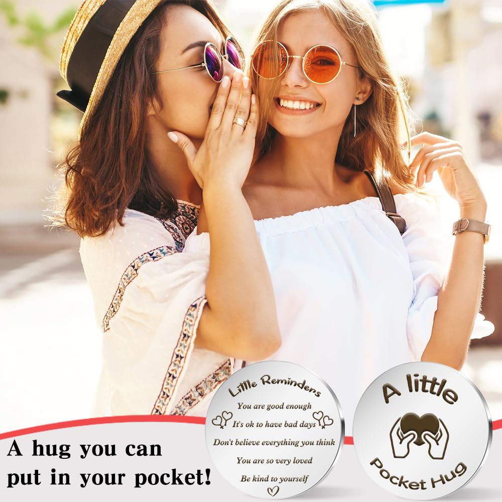 Pocket Hug Token Inspirational Gifts for Women Birthday Gifts for Men Graduation Gifts for Her Him Thank You Gifts