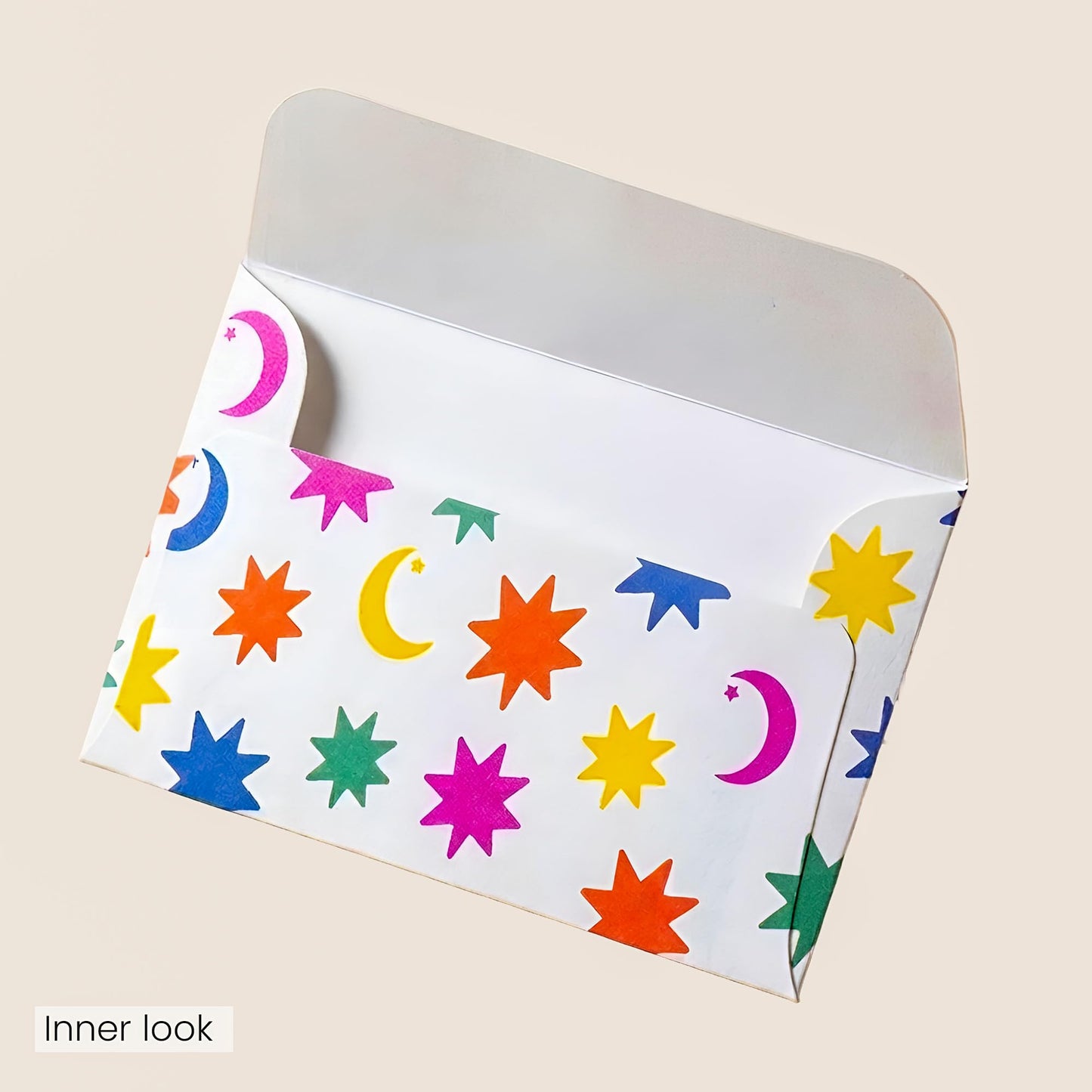 Eid Mubarak Money Envelopes – Eidee Cash Envelopes with Crescent Moon & Star Design – Eid Mubarak Gift Set of 5 – 6.5 x 3.625 Inches