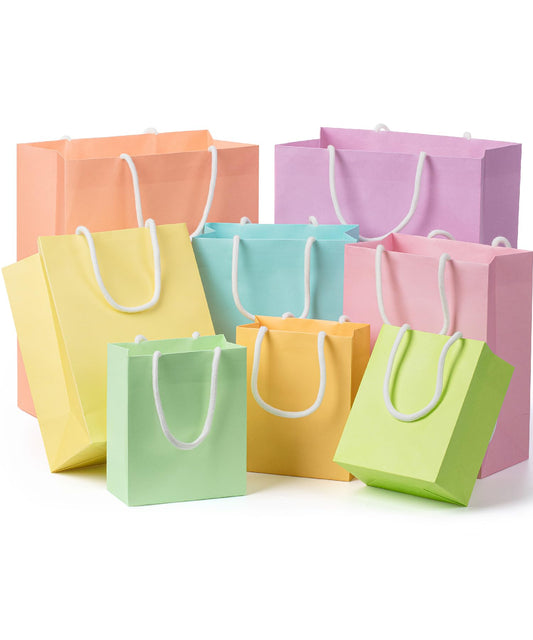Mr. Pen- Paper Gift Bags with Handles, Assorted Sizes, 8 Pack, Paper Bags with Handles, Ideal for Gifts, Weddings, Baby Showers, Birthdays, Shopping, Retail Merchandise, Party Favor