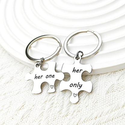 LGBT Lesbian Gifts for Girlfriend Wife Her One Her Only Keychain for Lesbian Couple Christmas Birthday Gift for Lesbian LGBT Wedding Valentines Day Gifts for Her Women