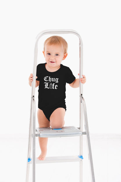 AW Fashions Chug Life Baby Bodysuit Funny, Cute, and Comfortable Infant Apparel - Trendy Newborn Clothing