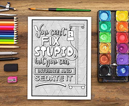 Anesthesia Life: A Snarky Coloring Book for Adults