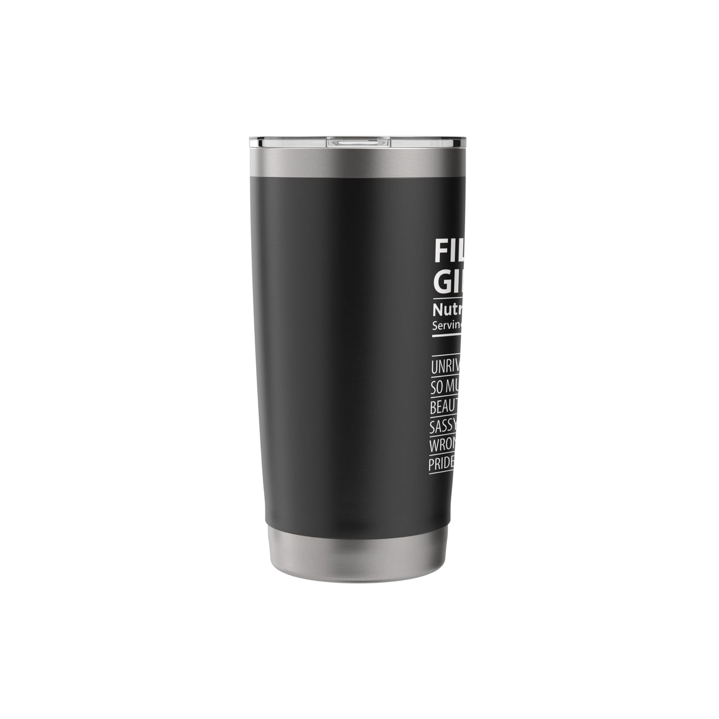 Filipino Girl Nutrition Facts Funny Womens Philippines Stainless Steel Insulated Tumbler