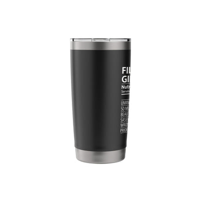 Filipino Girl Nutrition Facts Funny Womens Philippines Stainless Steel Insulated Tumbler