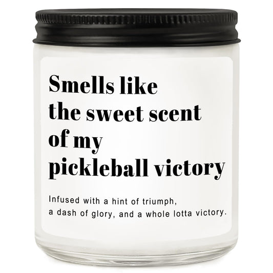 Pickleball Gifts for Women Men, Pickleball Accessories, Lavender Scented Candle - Funny Gifts Pickleball for Lovers, Players, Fans, Sports