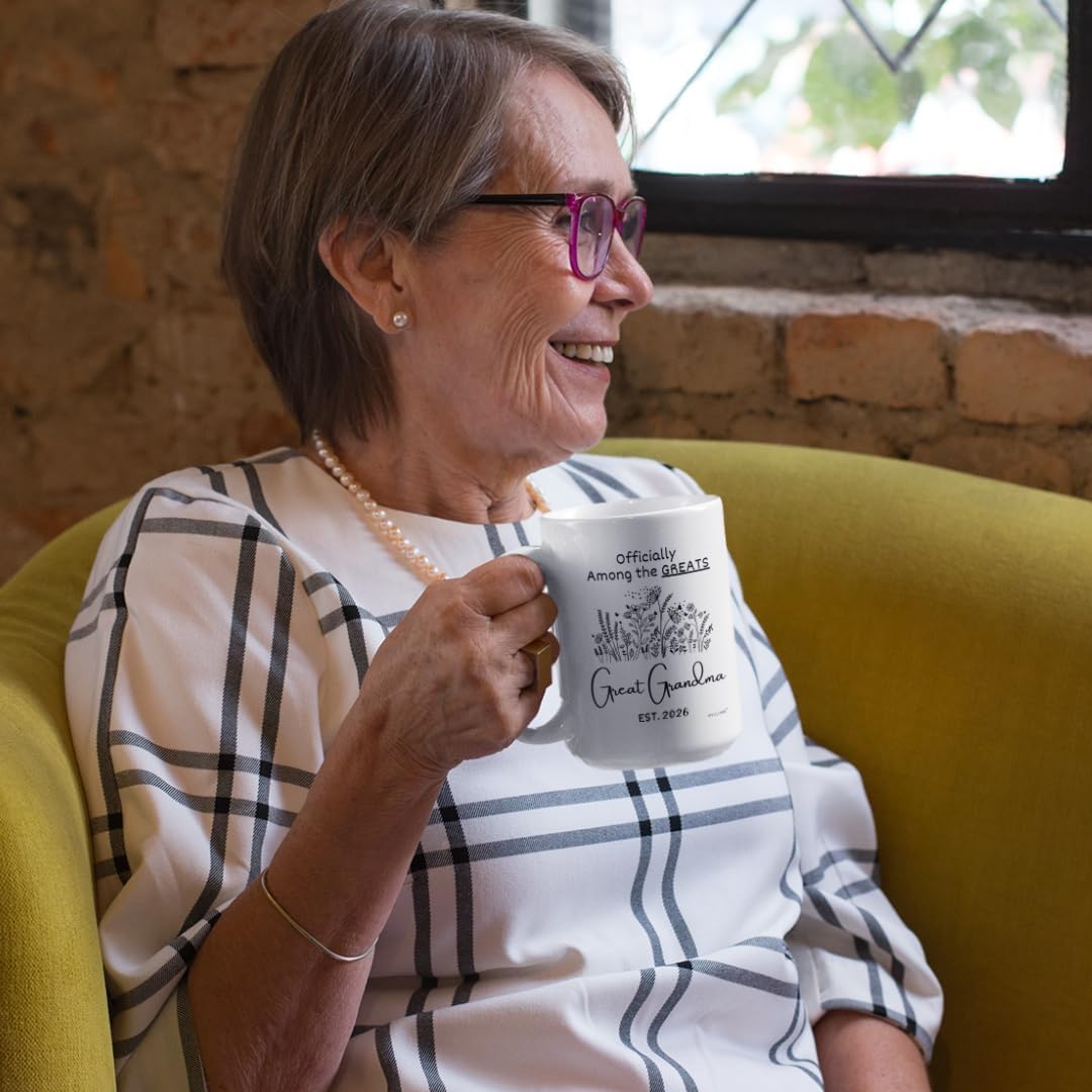 Vivulla68 Mothers Day Gifts for Great Grandmother Great Grandma Coffee Mug, Pregnancy Announcement Cup 2026, You’re Going to Be Great Grandparents Reveal Idea