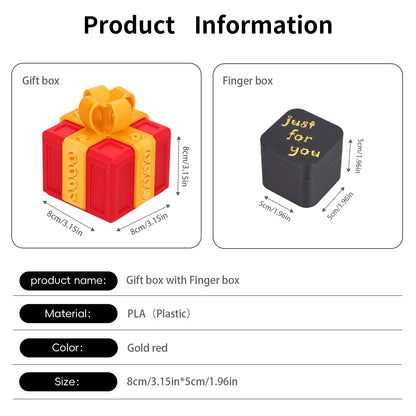 Annoying Gift Box with Screws - A Take-Apart Prank Puzzle that Includes a Finger Trap & Pop-Up Fun, Glows in The Dark for a Novelty Gag Gift