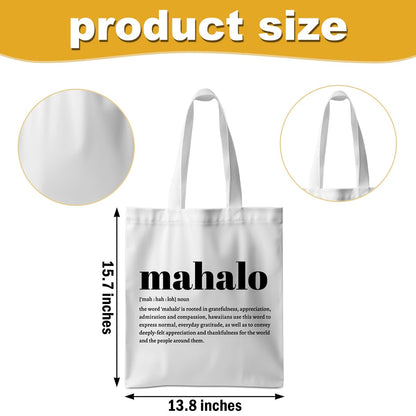 ZHAMEN Aroha Kainga Whānau Aotearoa Aloha Mahalo Ohana Ahuihou Ubuntu Sawubona Definition Zulu Maori Hawaiian Tote Bag