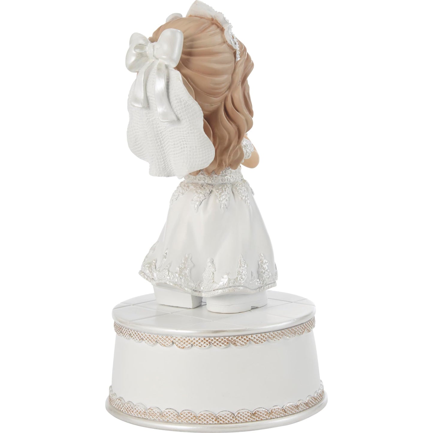 Precious Moments Holy Communion Girl Musical Figurine – Plays “The Lord’s Prayer” – First Communion Gift for Girls, Religious Keepsake for Catholic and Christian Faith