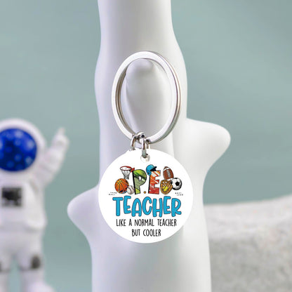 Gym Teacher Gifts PE Teachers Day Gift For Men Women Cool Teacher Appreciation Gift Male Birthday Graduation End Of Year Teachers Gifts Gym Ornament For Teacher's Day Whistle Keychain