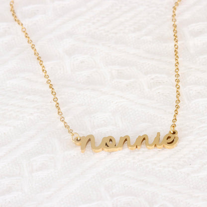 HUTIMY Nonnie Birthday Gifts for Grandma Women from Grandkids Items Personalized Best Nonnie Necklace